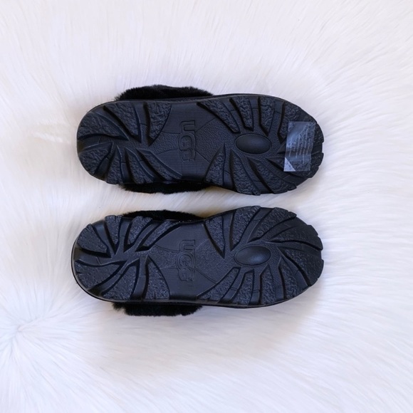 UGG Coquette Zodiac Black Suede Slippers - Picture 8 of 8